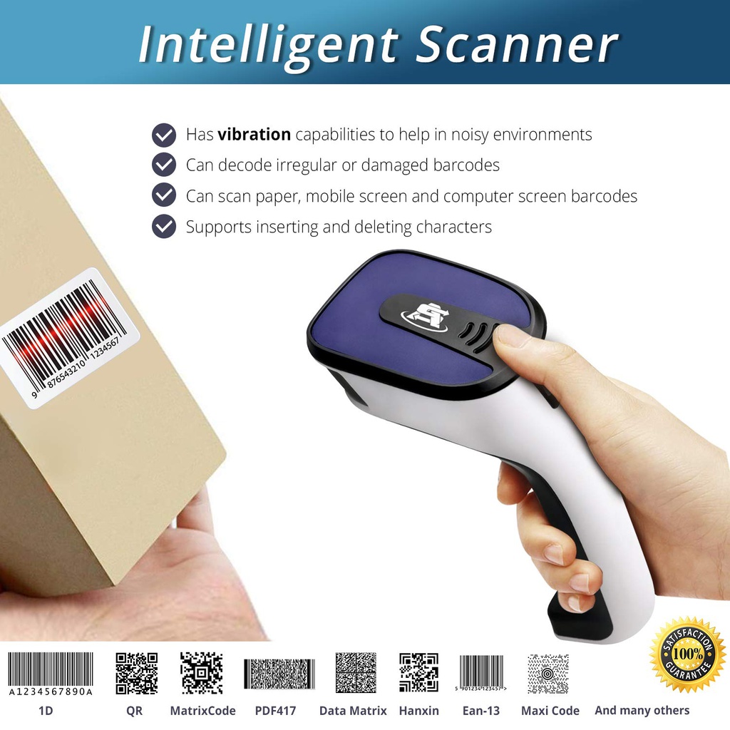 Avenger Barcode Scanner 3 in 1 1D/2D USB Blouetooth